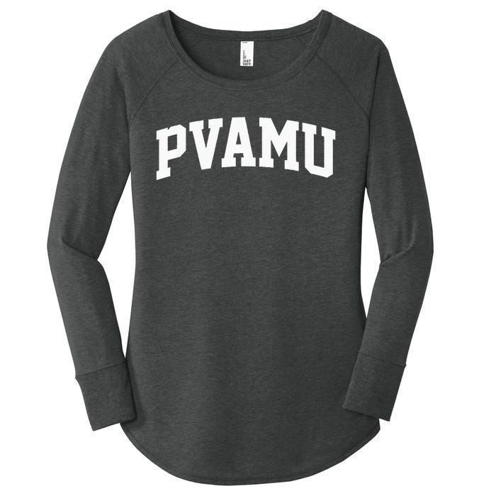 PVAMU Athletic Arch College University Alumni Women's Perfect Tri Tunic Long Sleeve Shirt