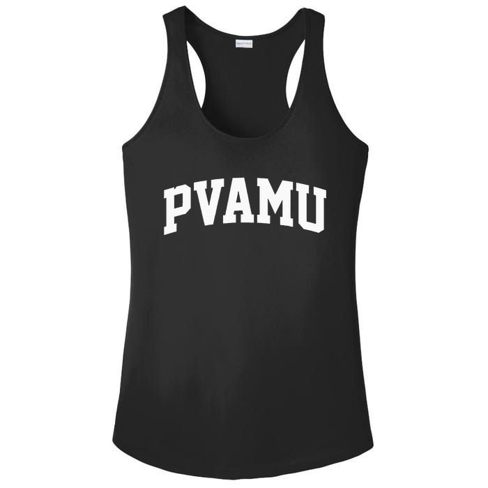 PVAMU Athletic Arch College University Alumni Ladies PosiCharge Competitor Racerback Tank