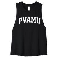 PVAMU Athletic Arch College University Alumni Women's Racerback Cropped Tank