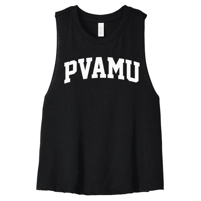 PVAMU Athletic Arch College University Alumni Women's Racerback Cropped Tank