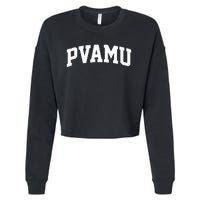 PVAMU Athletic Arch College University Alumni Cropped Pullover Crew