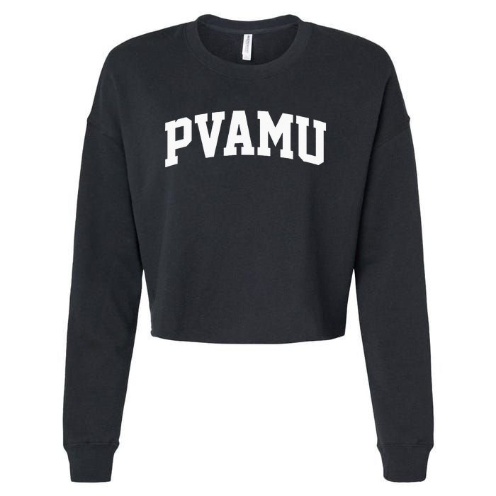 PVAMU Athletic Arch College University Alumni Cropped Pullover Crew