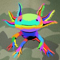 Pop Art Axolotl funny animals lover Legacy Tie Dye Trucker Hat