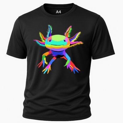 Pop Art Axolotl funny animals lover Performance Shirt
