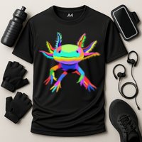 Pop Art Axolotl funny animals lover Performance Shirt