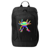 Pop Art Axolotl funny animals lover City Backpack