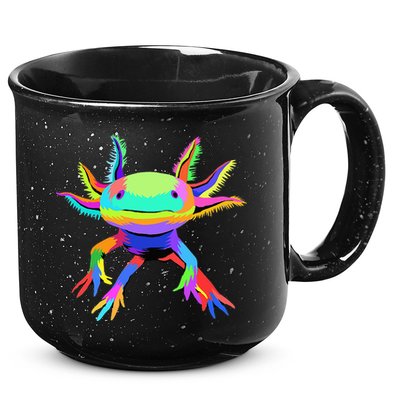 Pop Art Axolotl funny animals lover 15oz Campfire Ceramic Mug