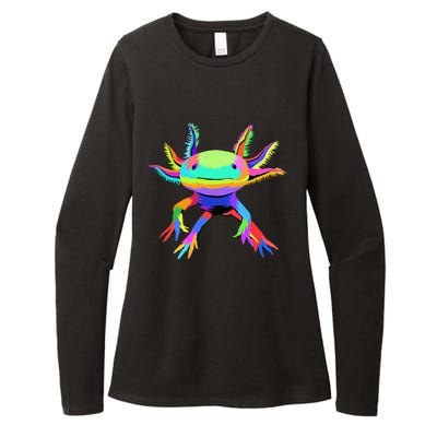 Pop Art Axolotl funny animals lover Womens CVC Long Sleeve Shirt