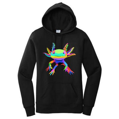 Pop Art Axolotl funny animals lover Women's Pullover Hoodie