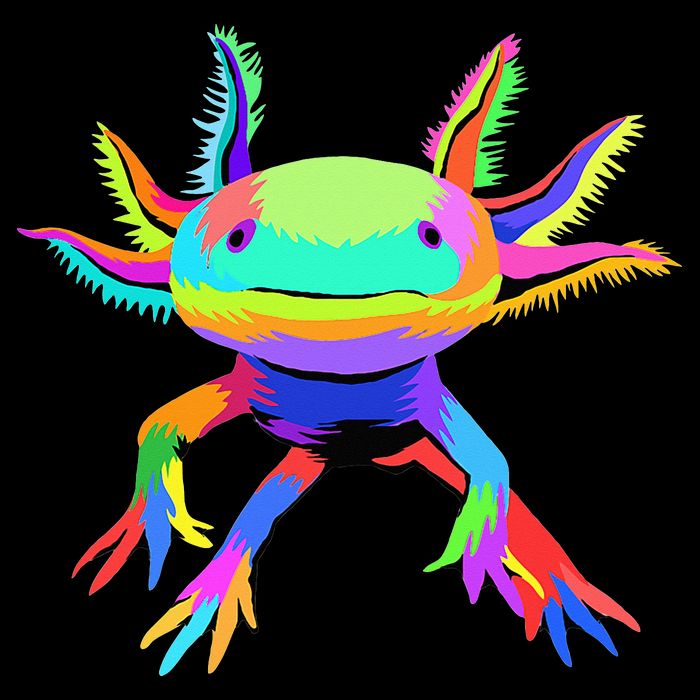 Pop Art Axolotl funny animals lover Bag