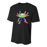 Pop Art Axolotl funny animals lover Youth Performance Sprint T-Shirt