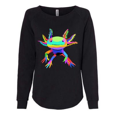 Pop Art Axolotl funny animals lover Womens California Wash Sweatshirt