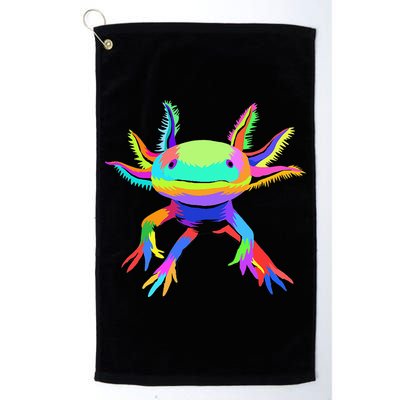 Pop Art Axolotl funny animals lover Golf Towel