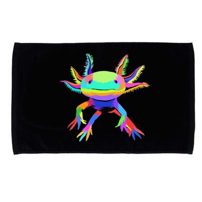 Pop Art Axolotl funny animals lover Microfiber Hand Towel