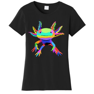 Pop Art Axolotl funny animals lover Women's T-Shirt