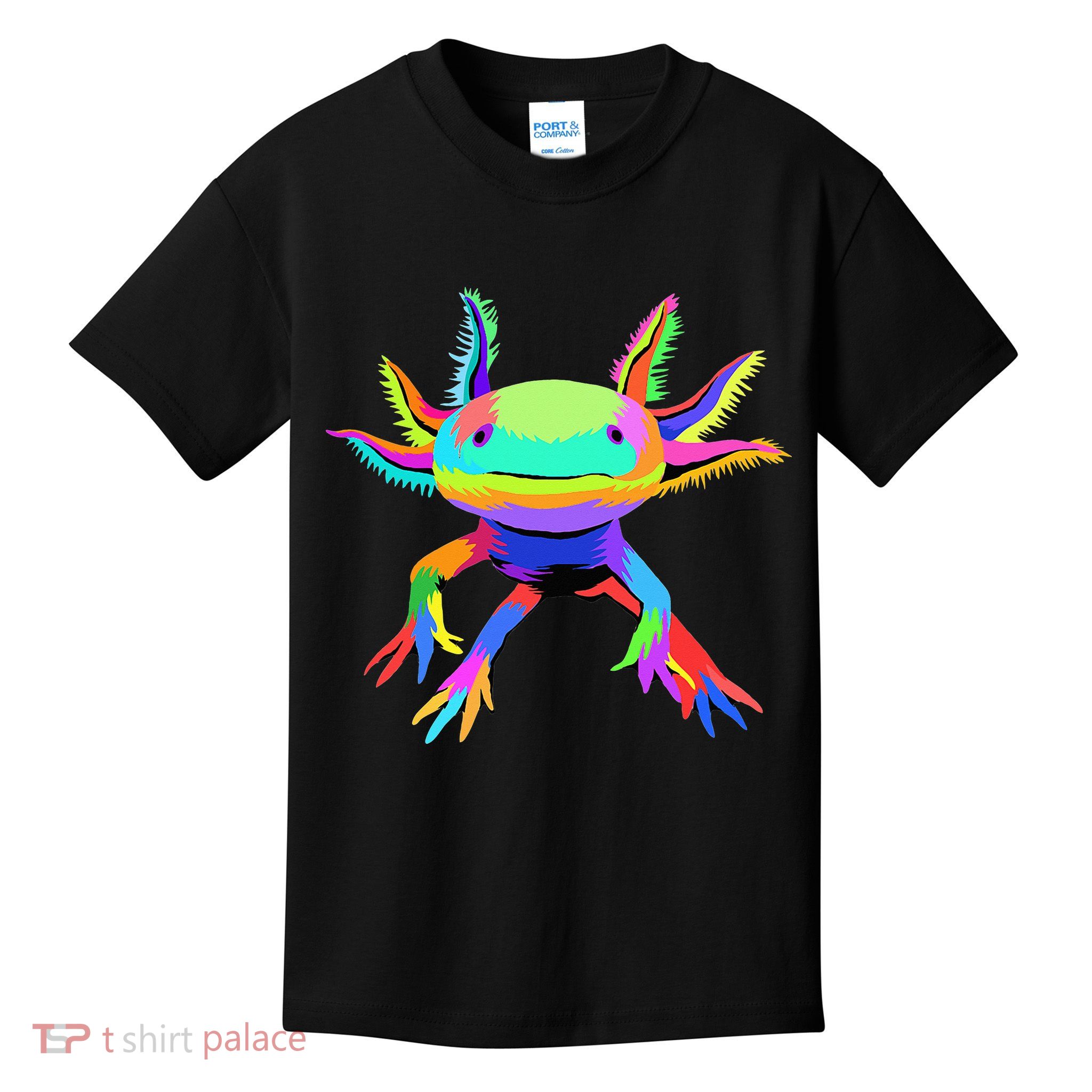 Pop Art Axolotl funny animals lover Kids T-Shirt
