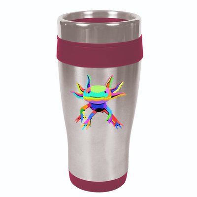 Pop Art Axolotl funny animals lover 16oz Travel Tumbler