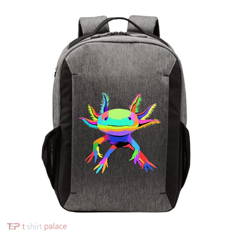 Pop Art Axolotl funny animals lover Vector Backpack