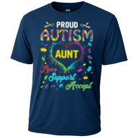 Proud Autism Aunt Love Support Accept Help Awareness Cooling Performance Crew T-Shirt