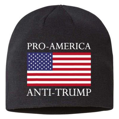 Proamerica Antitrump American Usa Flag Resist Sustainable Beanie