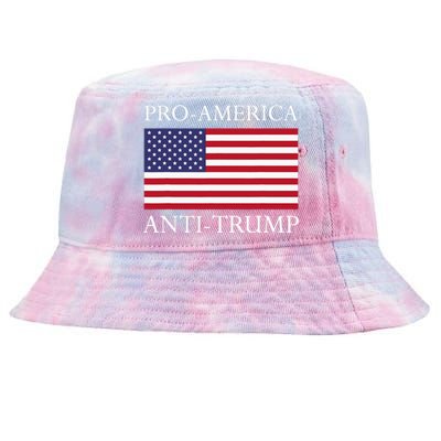 Proamerica Antitrump American Usa Flag Resist Tie-Dyed Bucket Hat