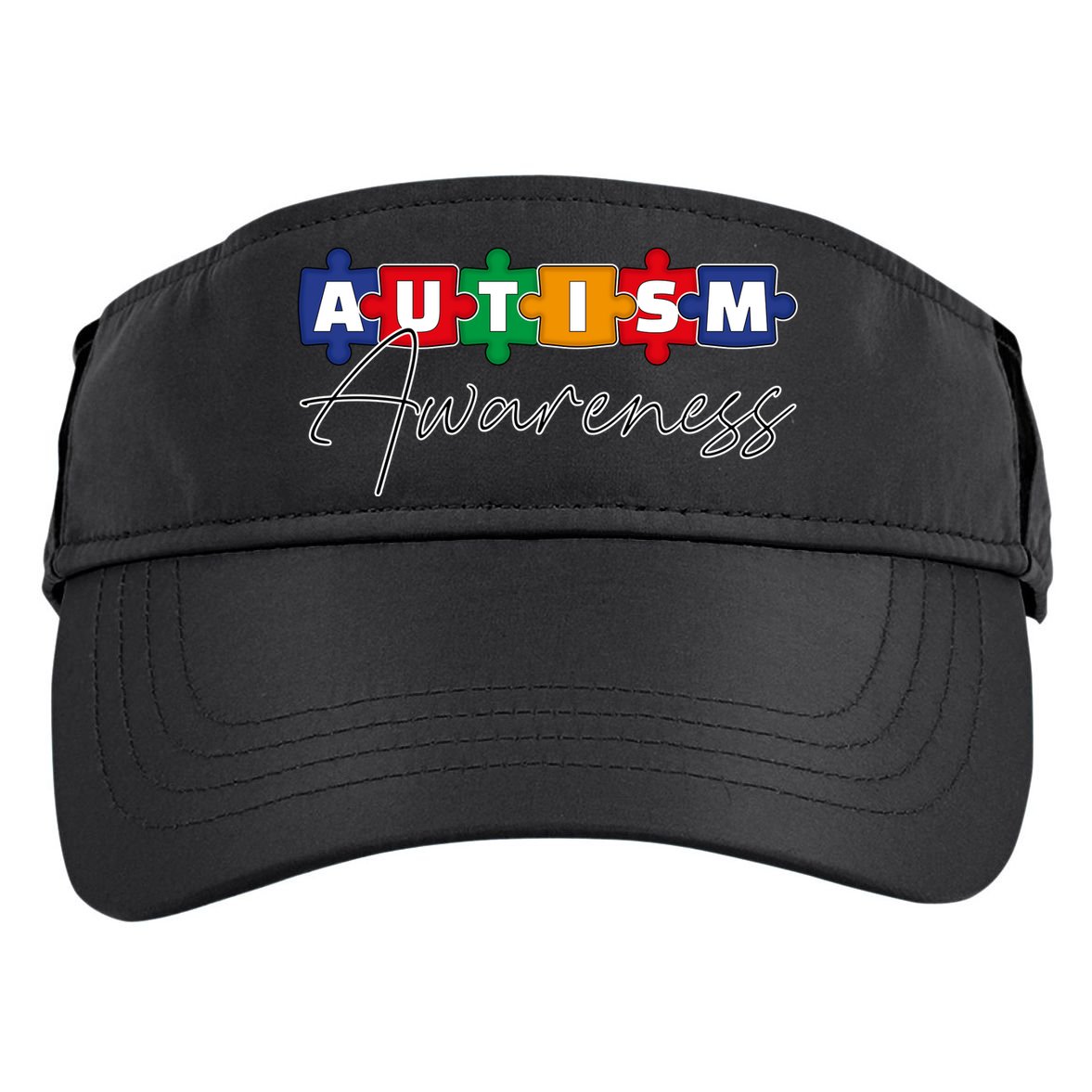 Puzzle Autism Awareness Month Gift Adult Drive Performance Visor