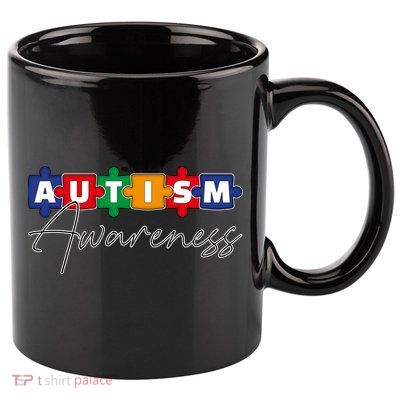 Puzzle Autism Awareness Month Gift 11oz C Handle Ceramic Mug