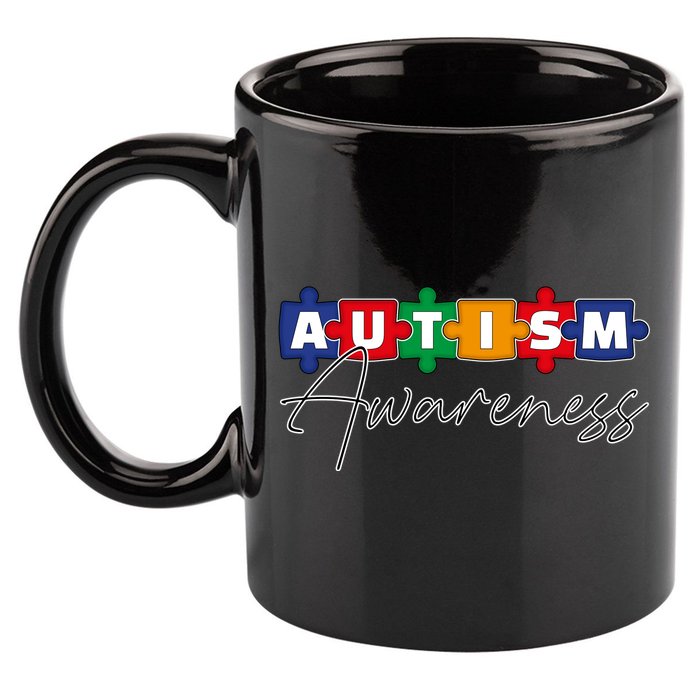 Puzzle Autism Awareness Month Gift 11oz C Handle Ceramic Mug