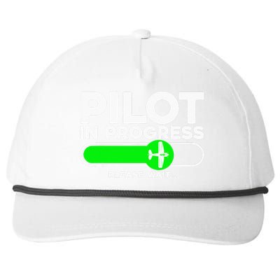 Pilot Art Airline Future Pilot Aviation Airplane Snapback Five-Panel Rope Hat