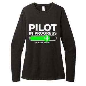 Pilot Art Airline Future Pilot Aviation Airplane Womens CVC Long Sleeve Shirt