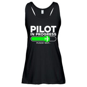 Pilot Art Airline Future Pilot Aviation Airplane Ladies Essential Flowy Tank