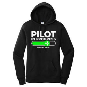 Pilot Art Airline Future Pilot Aviation Airplane Women's Pullover Hoodie