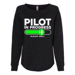 Pilot Art Airline Future Pilot Aviation Airplane Womens California Wash Sweatshirt