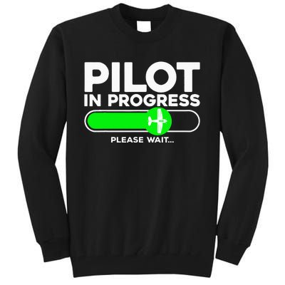 Pilot Art Airline Future Pilot Aviation Airplane Tall Sweatshirt