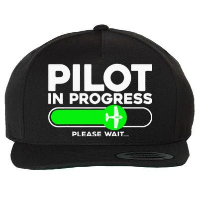 Pilot Art Airline Future Pilot Aviation Airplane Wool Snapback Cap