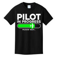 Pilot Art Airline Future Pilot Aviation Airplane Kids T-Shirt