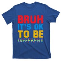 Pride Autism Awareness Day Bruh ItS Ok To Be Different Great Gift T-Shirt