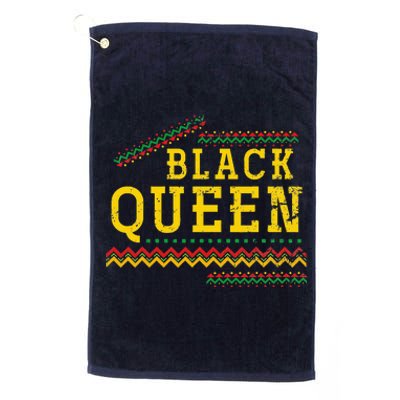 Proud African American Black Women Gift Black History Month Platinum Collection Golf Towel