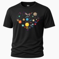 Planets As A Heart Solar System, Science, Space Performance Shirt