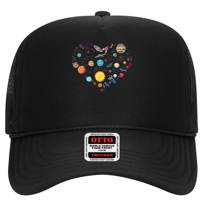 Planets As A Heart Solar System, Science, Space Hat