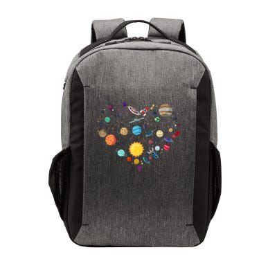 Planets As A Heart Solar System, Science, Space Vector Backpack