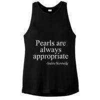 Pearls Are Always Appropriate Classic Pear Ladies PosiCharge Tri-Blend Wicking Tank