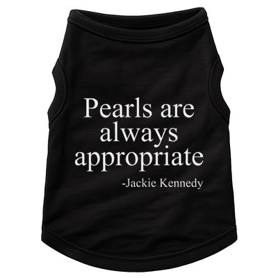 Pearls Are Always Appropriate Classic Pear Doggie Tank