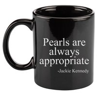 Pearls Are Always Appropriate Classic Pear 11oz C Handle Ceramic Mug