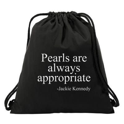 Pearls Are Always Appropriate Classic Pear Drawstring Bag