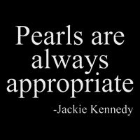 Pearls Are Always Appropriate Classic Pear Drawstring Bag