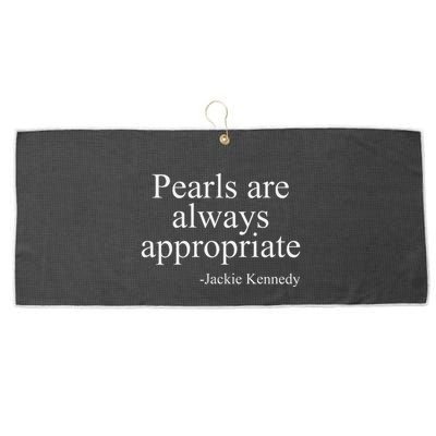 Pearls Are Always Appropriate Classic Pear Large Microfiber Waffle Golf Towel