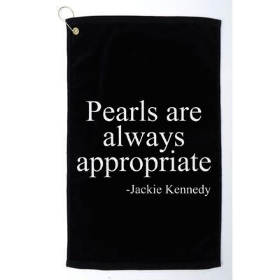 Pearls Are Always Appropriate Classic Pear Golf Towel