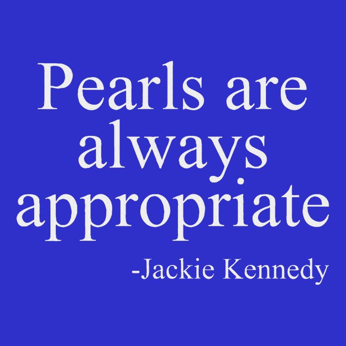Pearls Are Always Appropriate Classic Pear Bag