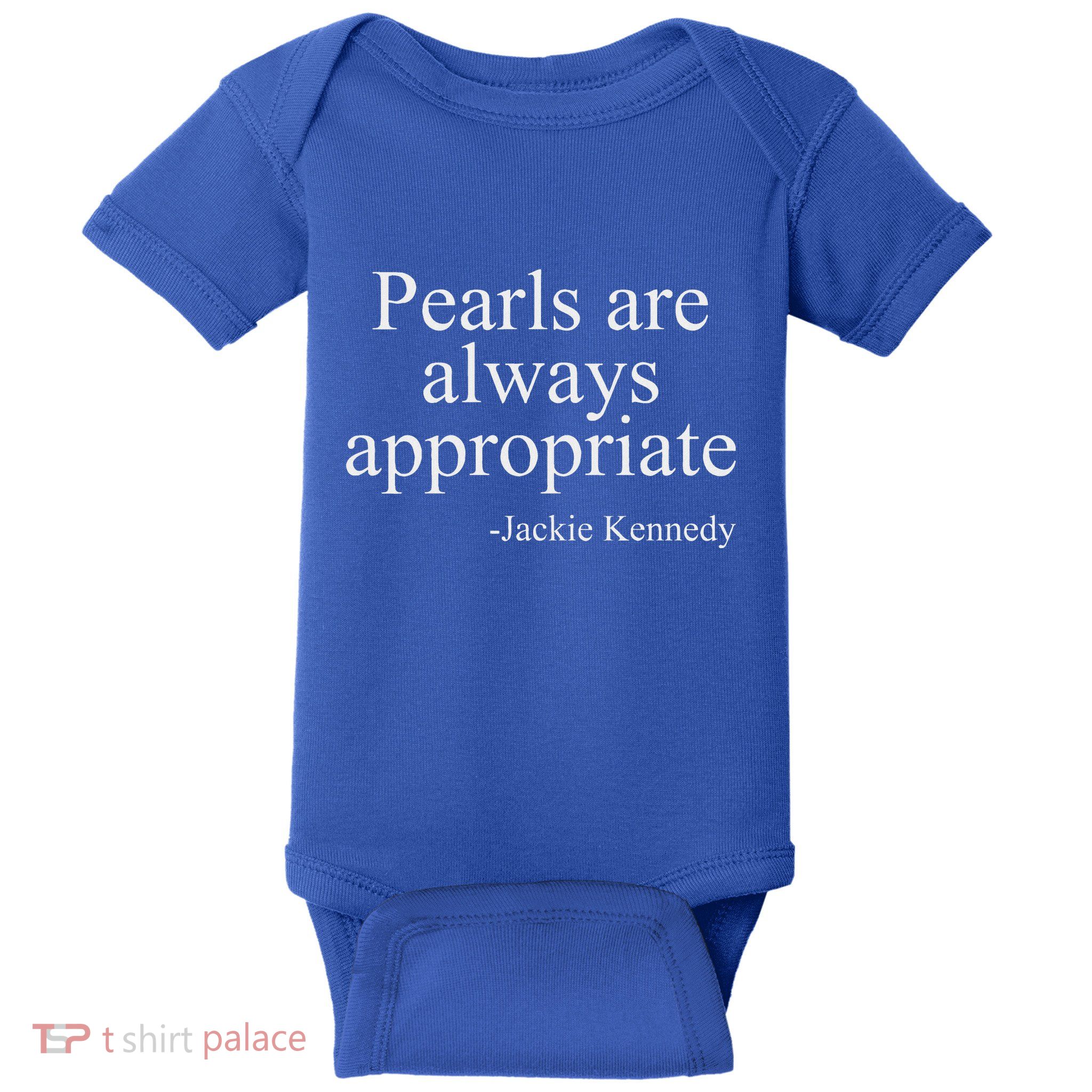 Pearls Are Always Appropriate Classic Pear Baby Bodysuit